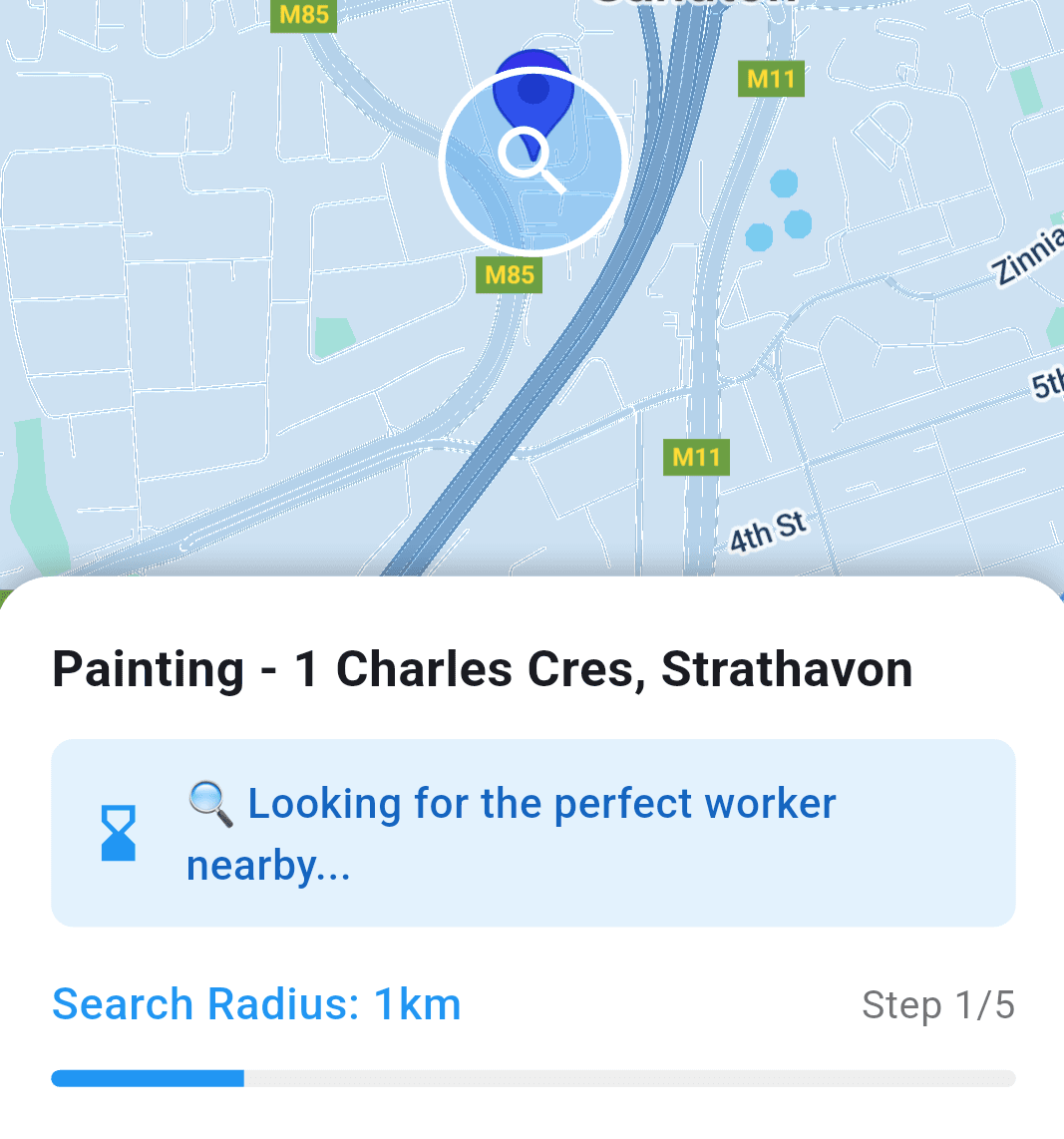 ERUS dashboard interface